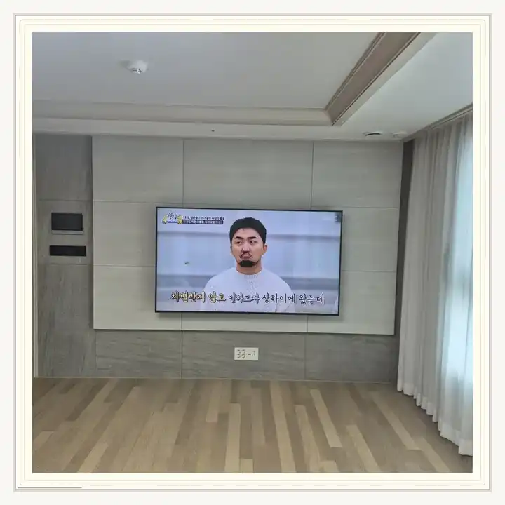 검단신도시대성베르힐라프리미어 무타공 벽걸이TV 설치 상담용 브라켓 참고 사진