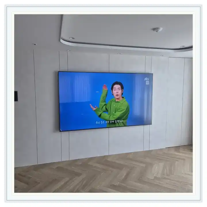 루원제일풍경채 무타공 벽걸이TV 설치 상담용 브라켓 참고 사진