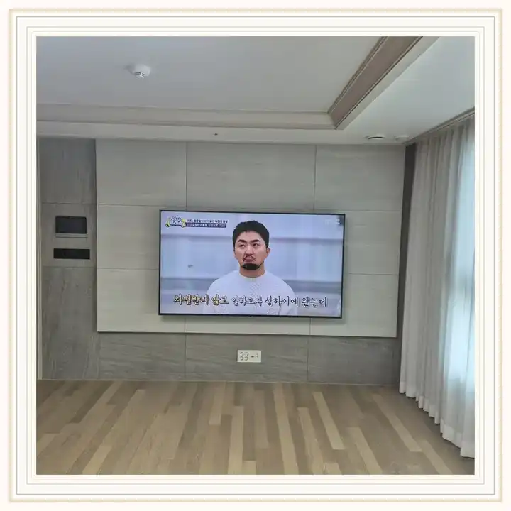 주안센트럴파라곤 무타공 벽걸이TV 설치 상담용 브라켓 참고 사진