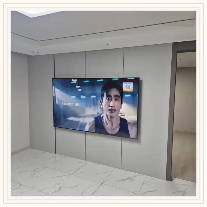 부평중앙하이츠프리미어 무타공 벽걸이TV 설치 상담용 브라켓 참고 사진