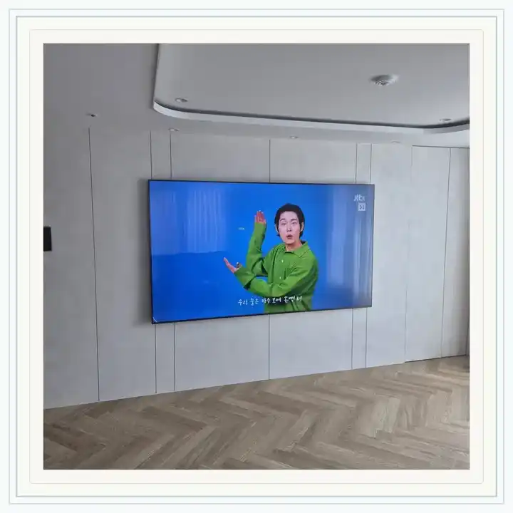 구월하늘지움 무타공 벽걸이TV 설치 상담용 브라켓 참고 사진