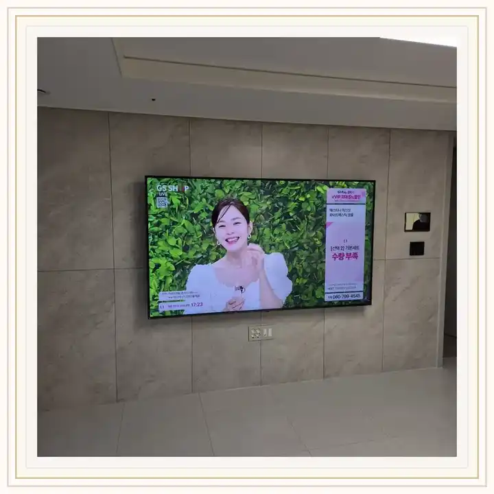 원주롯데캐슬더퍼스트 무타공 벽걸이TV 설치 상담용 브라켓 참고 사진