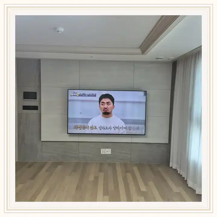 e편한세상원주프리모원 무타공 벽걸이TV 설치 상담용 브라켓 참고 사진